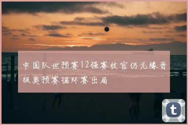 中国队世预赛12强赛收官仍无缘晋级奥预赛循环赛出局